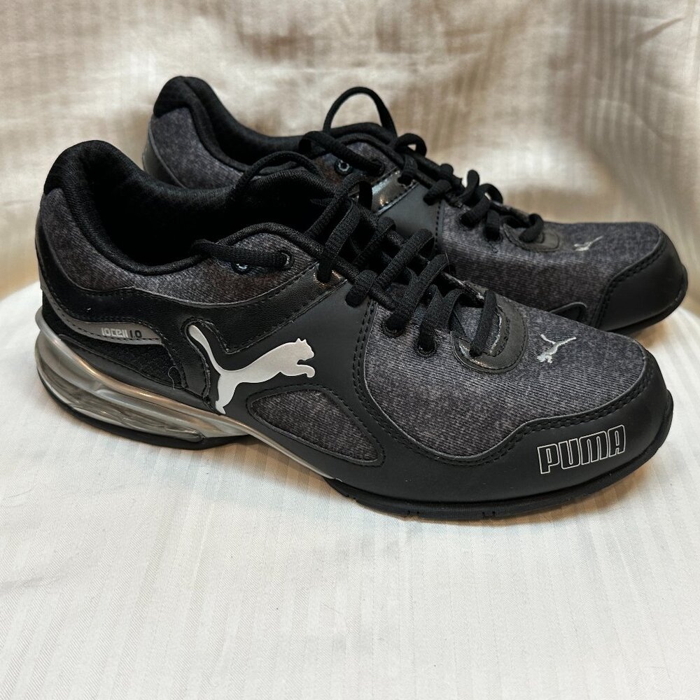 BRAND NEW! PUMA 10 CELL 1.0 ATHLETIC SHOES BLACK / GRAY SILVER SIZE 8.5